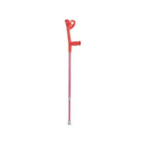 Elbow Crutch with Fixed Handle, Fuchsia, 100–123 cm | MOBIAK